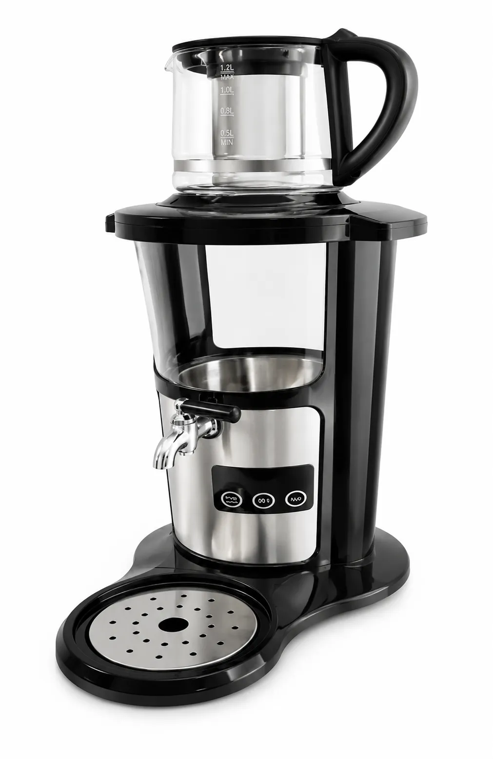سماور برقی شیشه‌ای زیکو مدل ZC-4221 برای استفاده روزانه