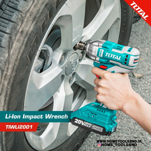 آچار بکس شارژی مدل 20V TIWLI2001 برند توتال TOTAL
