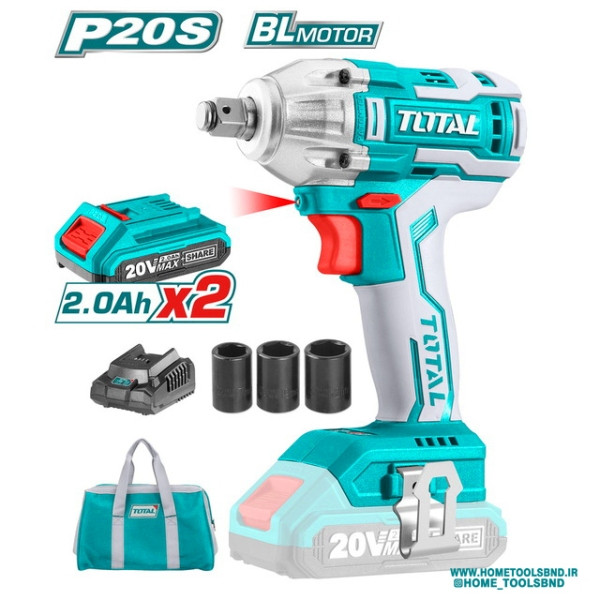 آچار بکس شارژی مدل 20V TIWLI2001 برند توتال TOTAL