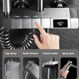 دوش حمام پیانویی هوشمند نمایشگردار دیجیتال - برند هایشنگ - اصلی