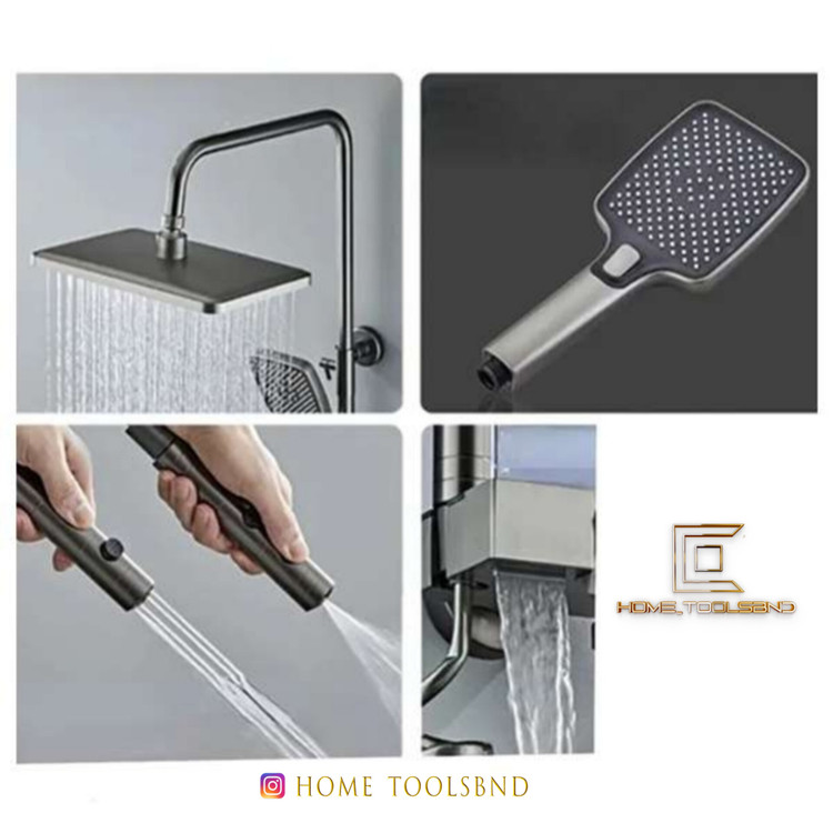 دوش حمام پیانویی هوشمند نمایشگردار دیجیتال - برند هایشنگ - اصلی