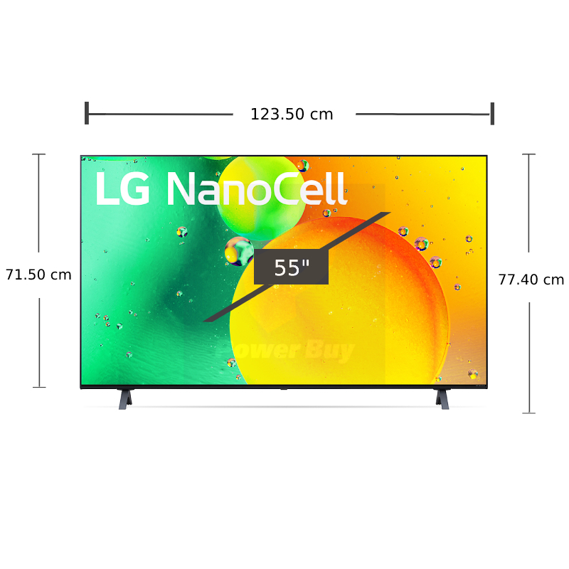 تلویزیون  "55 اینچ ال جی  مدل  LG  55NANO75SQA