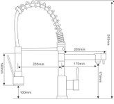 شیر ظرفشویی فنری دو منظوره برند Huadiao اصلی