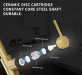شیر ظرفشویی فنری دو منظوره برند Huadiao اصلی