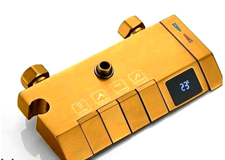 پنل دوش ونمایش صفحه تایمر مصرف اب