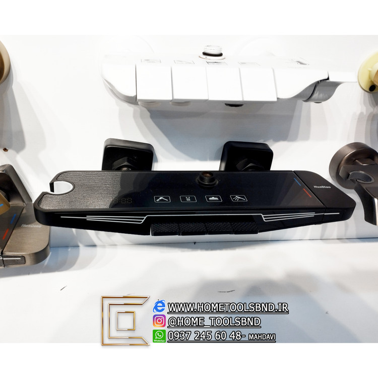 علم دوش حمام مدل پیانویی نمایشگردار تمام فول آپشن _ برند HuaDiao اصلی