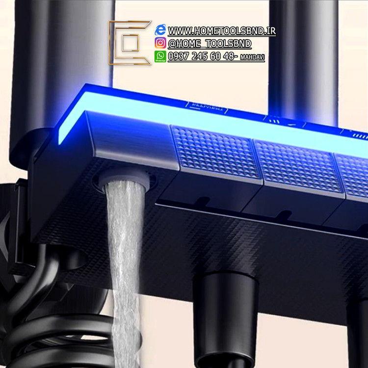 علم دوش حمام مدل پیانویی نمایشگردار هوشمند دیجیتال _ برند ping اصلی