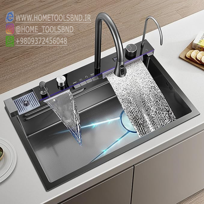 سینک ظرفشویی پیانویی 5 کلید لانه زنبوری برند هوادیائو Hawadia