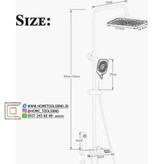 دوش حمام پیانویی نمایشگردار هوشمند درجه یک برند دیکولان اصلی