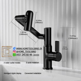 شیر روشویی تلسکوپی نمایشگر دار