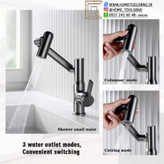 شیر روشویی تلسکوپی نمایشگر دار