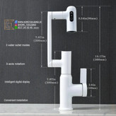 شیر روشویی تلسکوپی نمایشگر دار