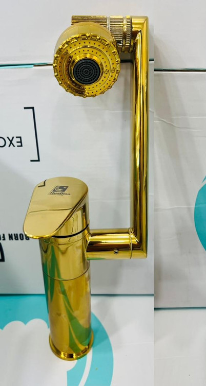 شیر روشویی طلایی