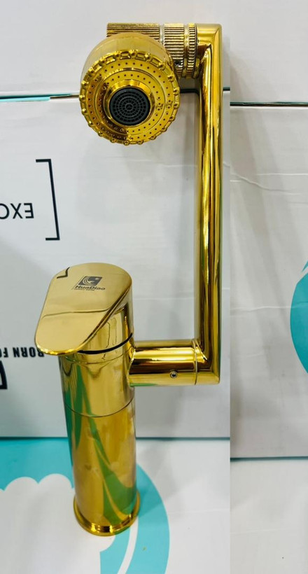 شیر روشویی طلایی