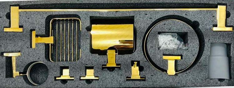 ست 10 پارچه سرویس بهداشتی استیل 304_SUS ضد زنگ وارداتی برند هایشنگ