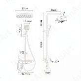 دوش حمام مدل پیانویی نمایشگردار برند دیکالان 2024