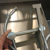 شیر توالت نصب شده