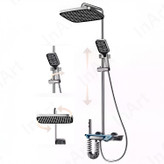 دوش حمام هوشمند مدل پیانویی نمایشگردار دیجیتال رنگ دلفینی برند دیکالان