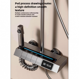 نمایی از پنل دوش نمایشگر دار و تایمر مصرف اب