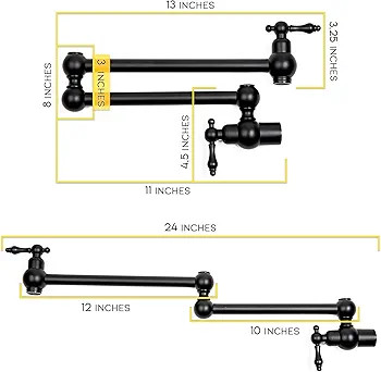 نصب هنرمندانه شیر دیواری در فضای آشپزخانه لوکس