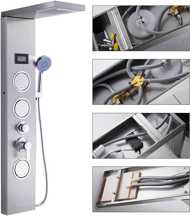 پنل دوش ماساژور دار مدل نمایشگردار دیجیتال برند PING