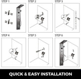 پنل دوش حمام هوشمند نمایشگر دیجیتال: تجربهای جدید از راحتی