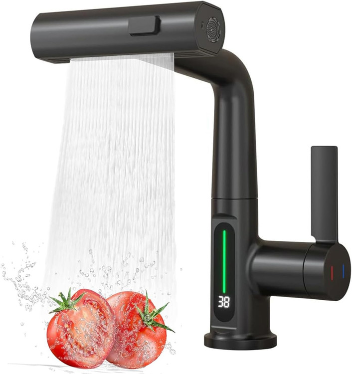 شیر روشویی رنگ دودی