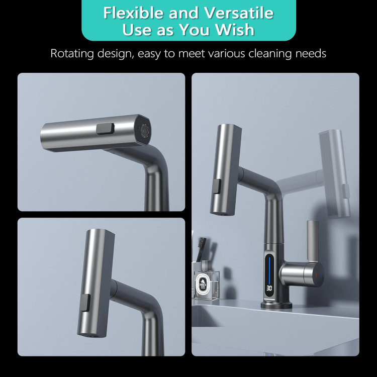 شیر آشپزخانه 360 درجه با طراحی مدرن