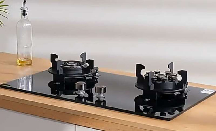 نمای کلی گاز صفحهای دو شعله تاشو JEC مدل اتمی