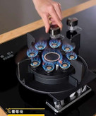 نمای نزدیک از ولومهای کنترل حرارت گاز JEC