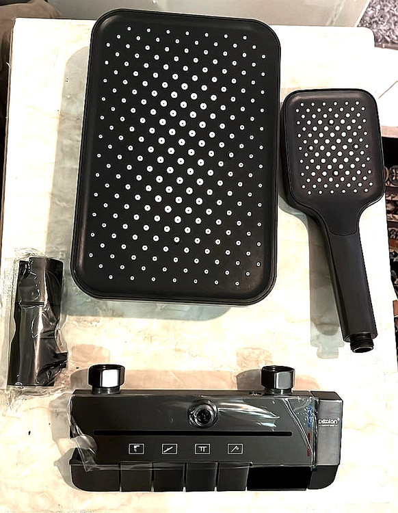 سر دوش تلفنی به همراه بارانی و پنل دوش