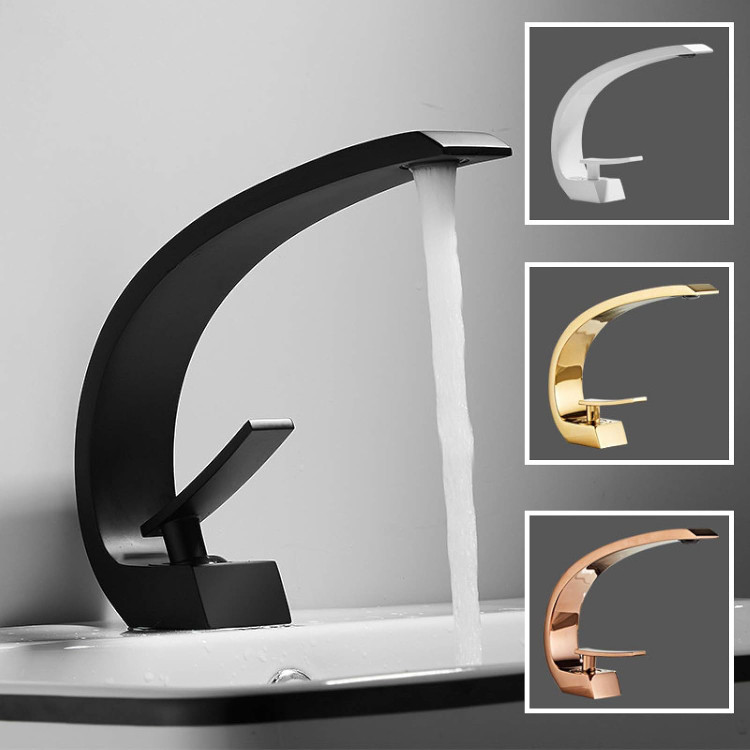 نمای نزدیک از شیر روشویی هاشین ضد زنگ و ضد جرم