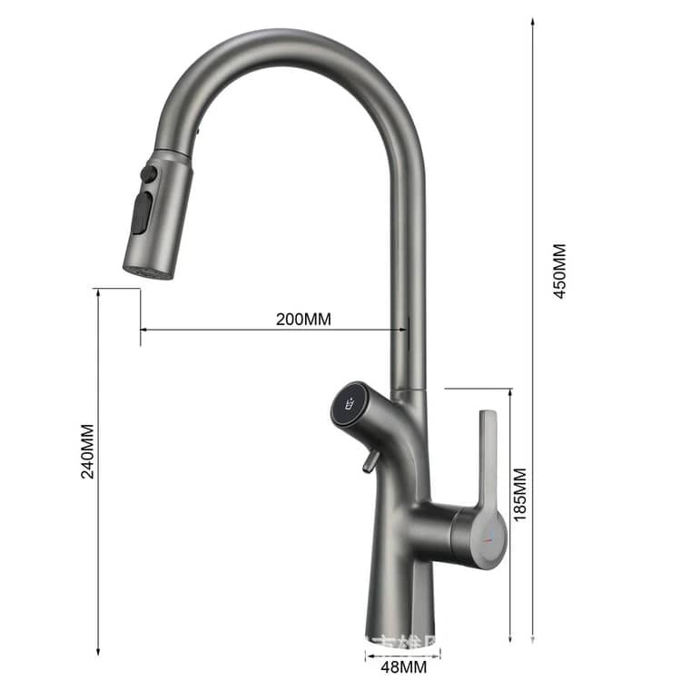نمای نزدیک شیر ظرفشویی