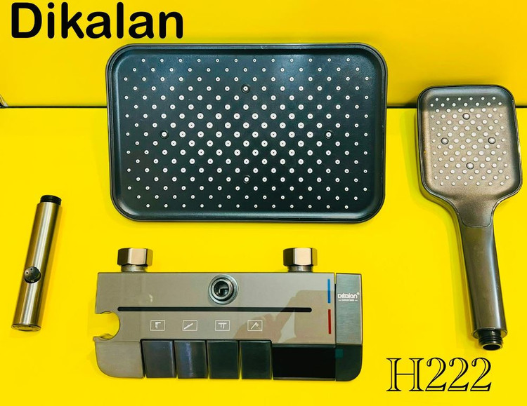 دوش پیانوی به همراه دوش تلفنی و بارانی و پنل دوش