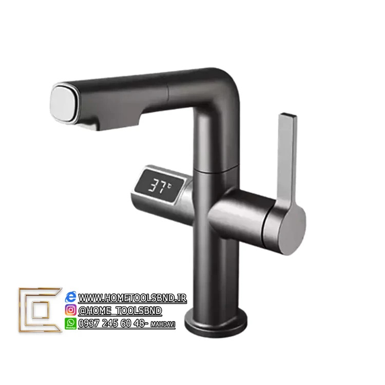 شیر روشویی هوشمند آسانسوری مدل EcoFlex 360 برند هوادیائو Hawadia