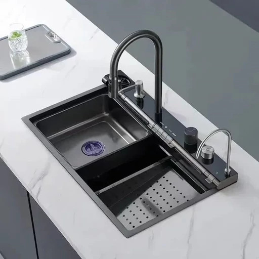 سینک ظرفشویی پیانویی برند اسمارت مت SMART MAT